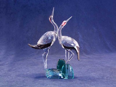 Swarovski Kristal - Zingende Kraanvogels Among Blue Mountains