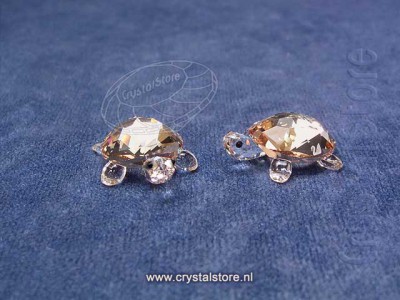 Swarovski Crystal | Baby Tortoises Golden Shadow