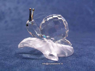 Swarovski Crystal - Snail on a Vine Leaf (1996)