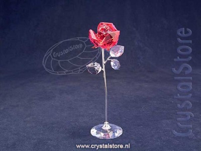 Swarovski Crystal - Flower Dreams Large Red Rose