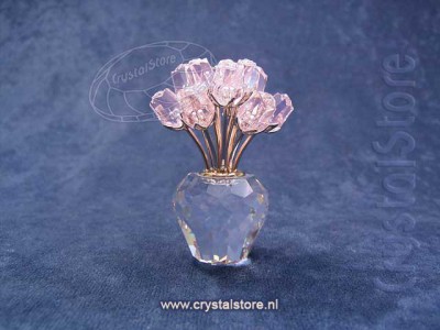 Swarovski Crystal - A Dozen Pink Roses