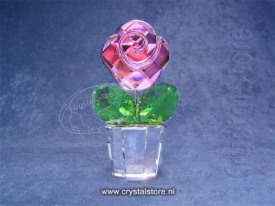 Swarovski Kristal - Roze Roos - Middel