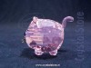 Swarovski Crystal - Chubby Cats Pink Cat