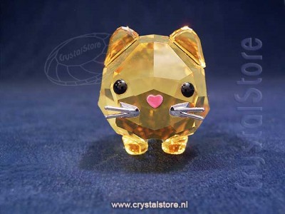 Swarovski Kristal - Chubby Cats Gele Kat