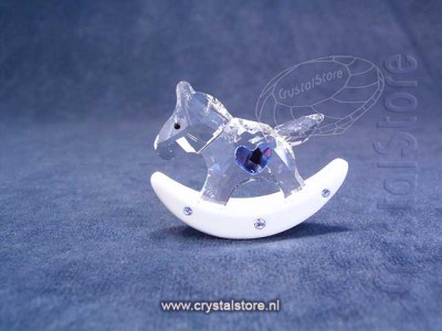Swarovski Kristal - Hobbelpaard - Blauw (geen doos)