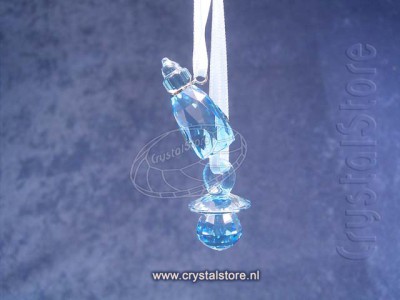 Swarovski Kristal - Speen en baby flesje - Aquamarine