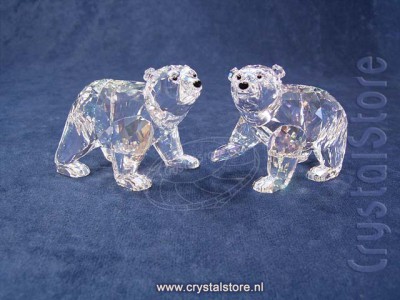 Swarovski Kristal 2011 1079156 Polar bear cubs Crystal Moonlight