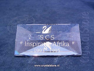 Swarovski Kristal 1993 SCTPNR6 Title Plaque 1993-1995 Inspiration Africa