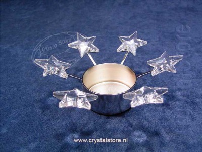 Swarovski Kristal 2004 683981 Tea light Stars – Rhodium