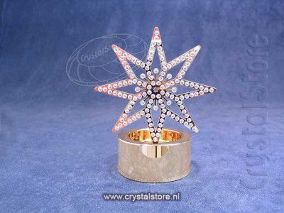 Swarovski Crystal - Tea Light Golden Star
