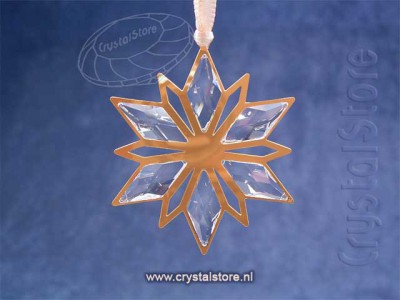 Swarovski Kristal 2014 5064267 Christmas Ornament Golden Star
