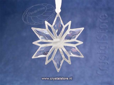 Swarovski Kristal 2014 5064261 Christmas Ornament Silver Star