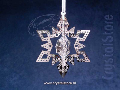 Swarovski Crystal - Christmas Ornament Star Silver Tone