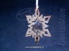 Swarovski Crystal - Christmas Ornament Star Silver Tone