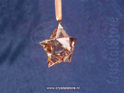 Swarovski Kristal 2016 5223596 Star Ornament 3D Golden Shadow Small