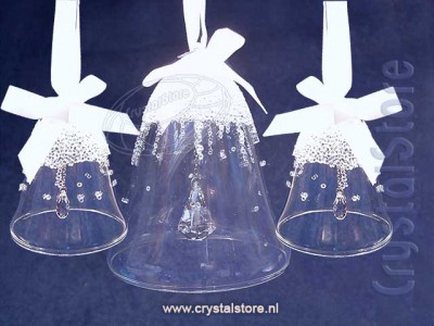 Swarovski Kristal 2017 5268013 Christmas Bell Ornament Set 2017