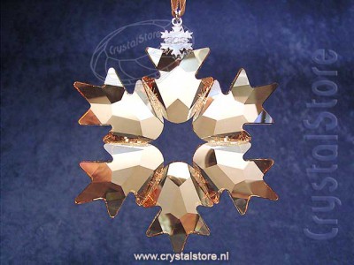Swarovski Kristal 2018 5376665 SCS Christmas Ornament 2018 Large Golden Shadow
