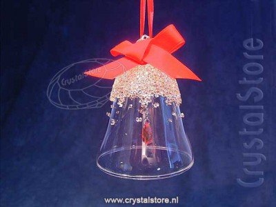 Swarovski Kristal 2019 5464882 Kerstklok Ornament GSHA - Klein