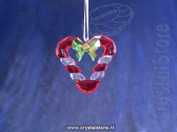 Candy Cane Heart Ornament