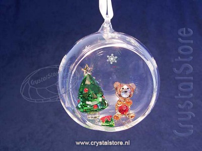 Swarovski Crystal - Ball Ornament Christmas Scene