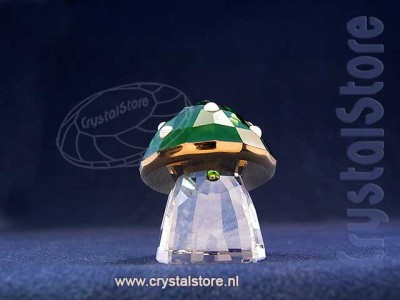 Swarovski Crystal - Holiday Cheers Green Mushroom