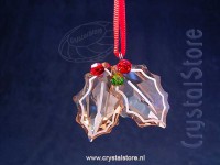 Holiday Cheers - Gingerbread Holly Leaves Ornament