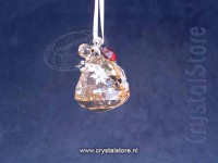 Christmas Ornament - Bell Crystal Golden Shadow 