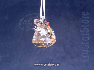Swarovski Crystal - Christmas Ornament - Bell Crystal Golden Shadow (no box)