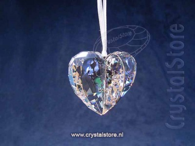 Swarovski Kristal | Kerstornament Hart Zilver