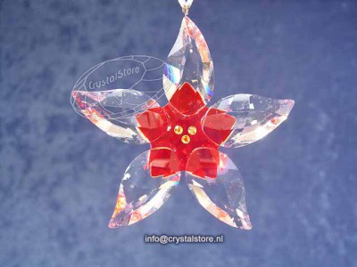 Swarovski Crystal - Poinsettia Ornament