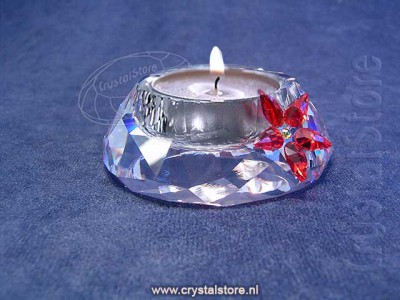 Swarovski Crystal - Tea Light Poinsettia
