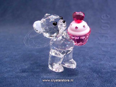 Swarovski Crystal - Kris bear Pink Cupcake