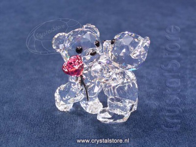 Swarovski Crystal - Kris bear  A rose for you