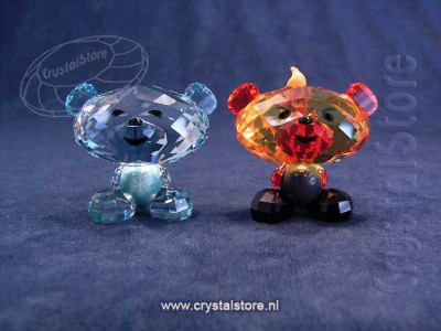 Swarovski Crystal - Bo Bear - Fire & Ice