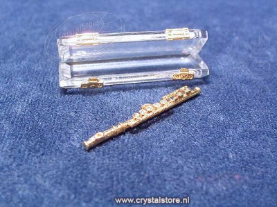 Swarovski Kristal 1991 191601 Dwarsfluit Goud