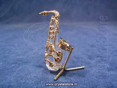 Swarovski Kristal 1995 183285 Saxofoon - Goud