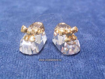 Swarovski Crystal - Baby Shoes Gold