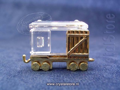 Swarovski Kristal 1993 219194 Train Freight Car - Gold