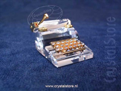 Swarovski Kristal  1997 208886 Typewriter - Gold