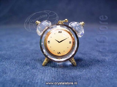 Swarovski Kristal 1998 219192 Alarm Clock Gold