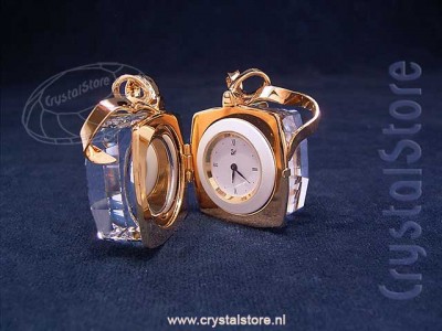 Swarovski Crystal - Gift Clock Gold