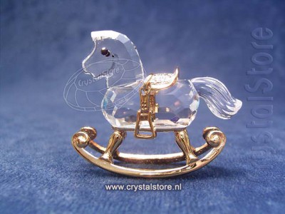 Swarovski Crystal - Rocking Horse Gold