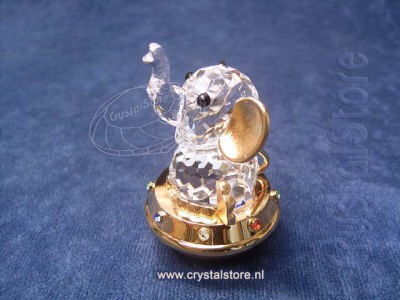 Swarovski Kristal 2000 253446 Toy Elephant - Gold