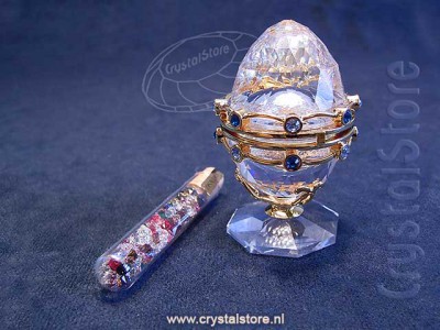 Swarovski Crystal - Egg with Garland Gold