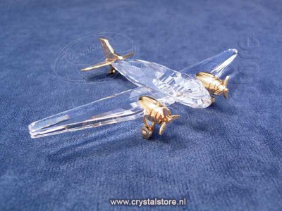 Swarovski Kristal - Vliegtuig Goud