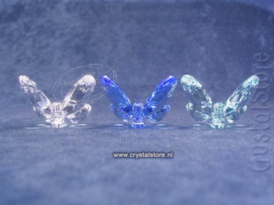 Swarovski Kristal 2009 955429 Butterflies Set of 3 (Blue, Green and Clear)
