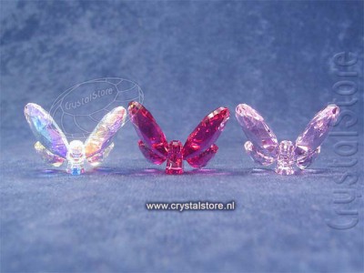 Swarovski Kristal 2009 955428 Vlinders klein rood (set van 3)