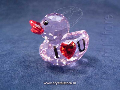 Swarovski Crystal - Happy Duck - I Love You