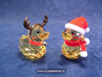 Swarovski Kristal 2013 5004497 Happy Duck - Santa & Reindeer