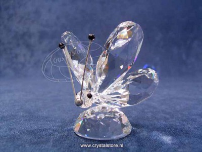 Swarovski Kristal 1982 010002b Vlinder groot zilveren voelsprieten (USA)